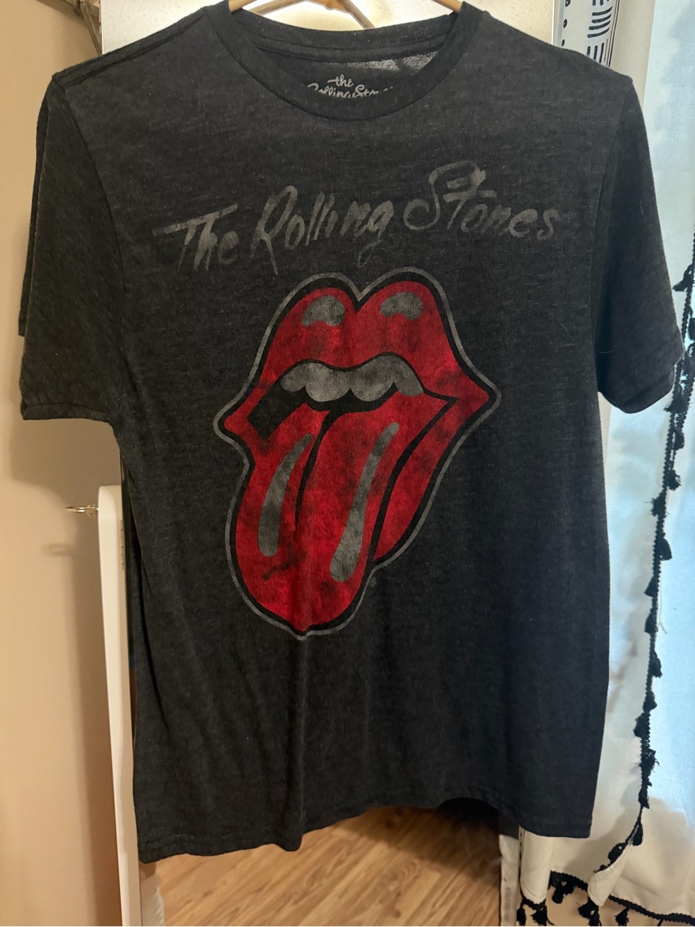 the Rolling Stones Black Short Sleeve Tee